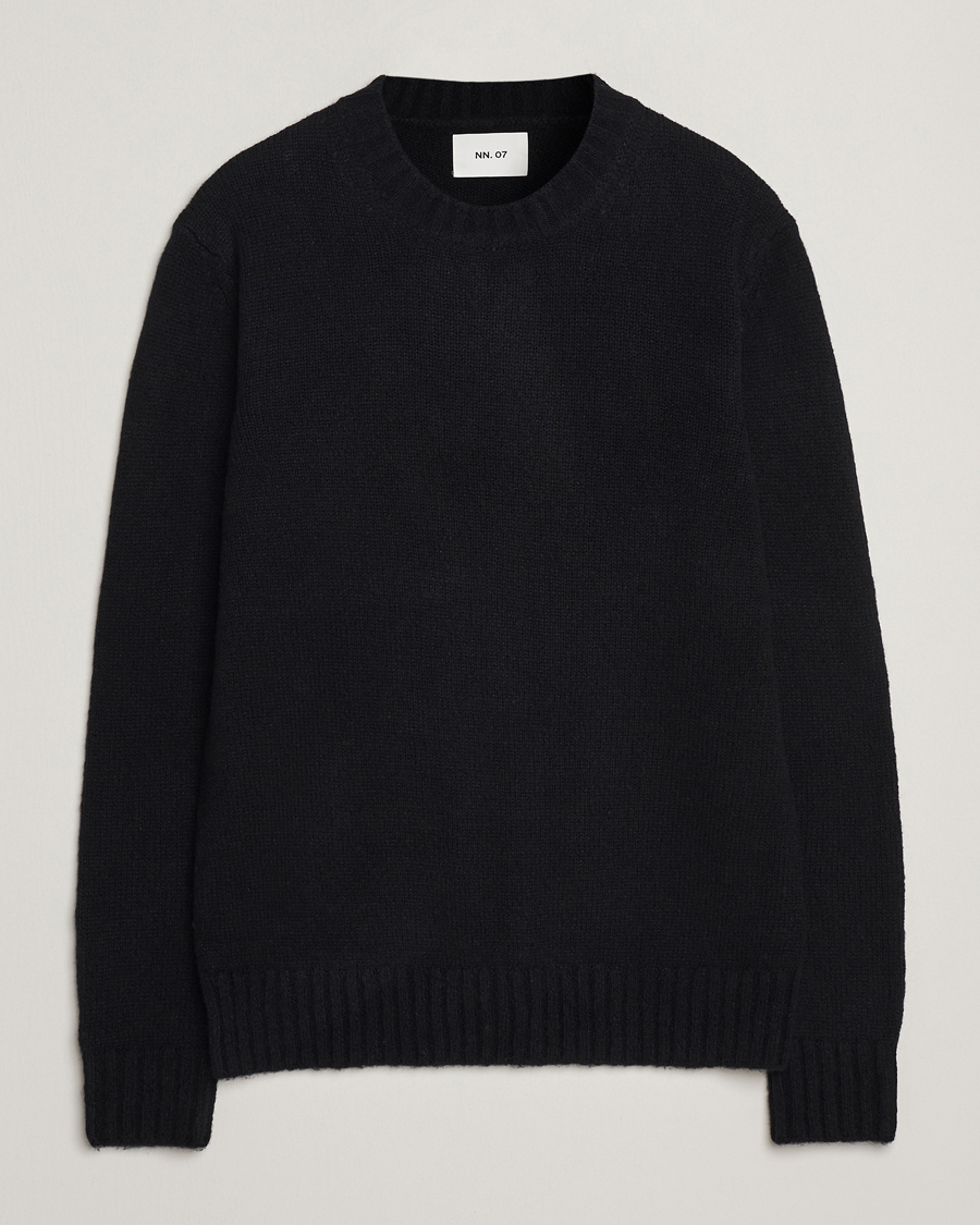 Uomini | Maglieria | NN07 | Lee Wool Knitted Sweater Black