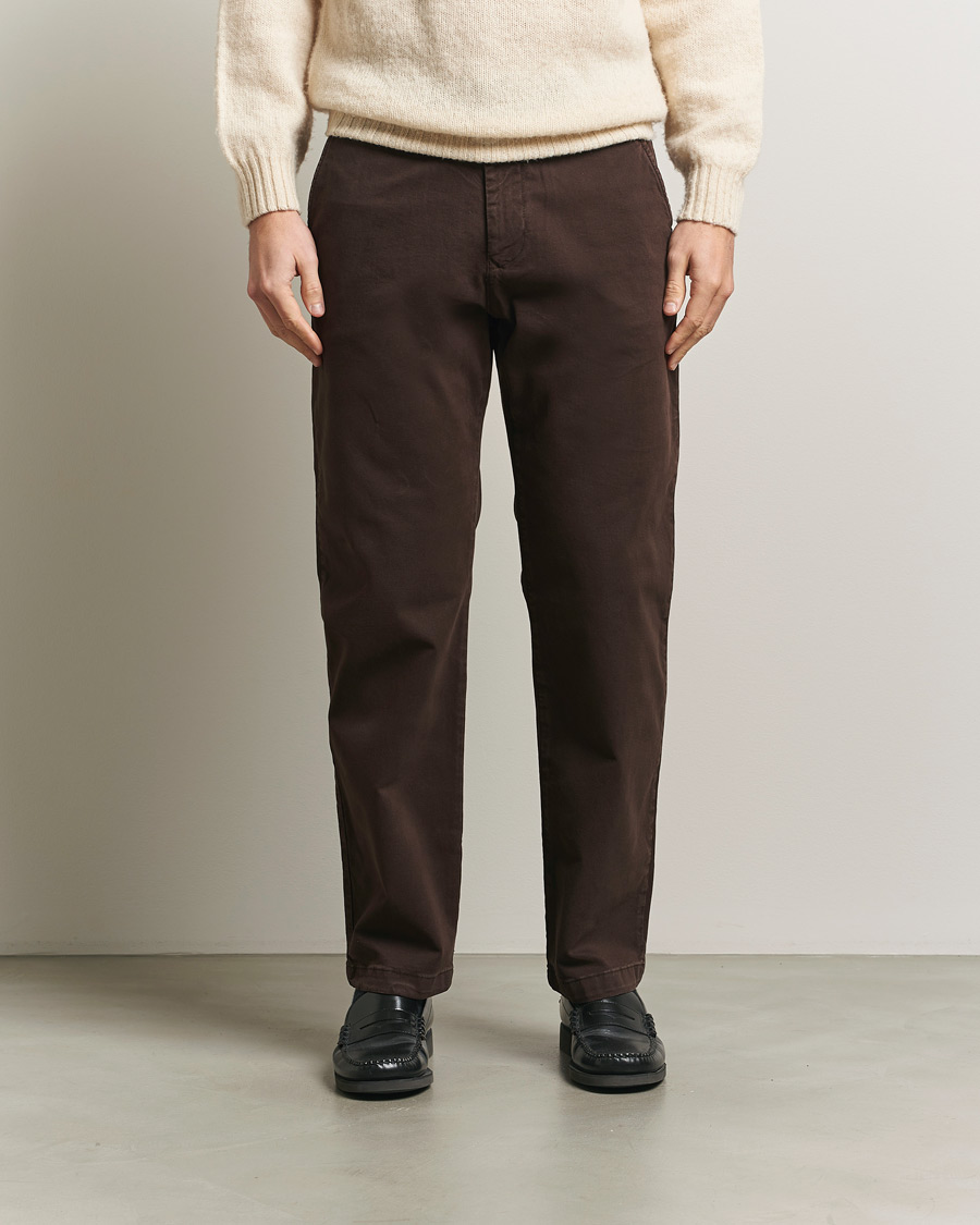Uomini | Pantaloni | NN07 | Aden Regular Fit Chinos Demitasse Brown