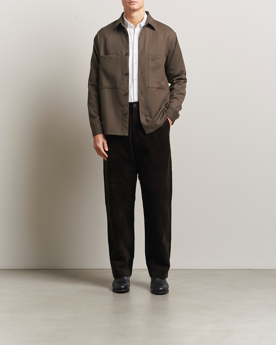 Uomini | Pantaloni | NN07 | Paw Relaxed Fit Corduroy Trousers Demitasse Brown