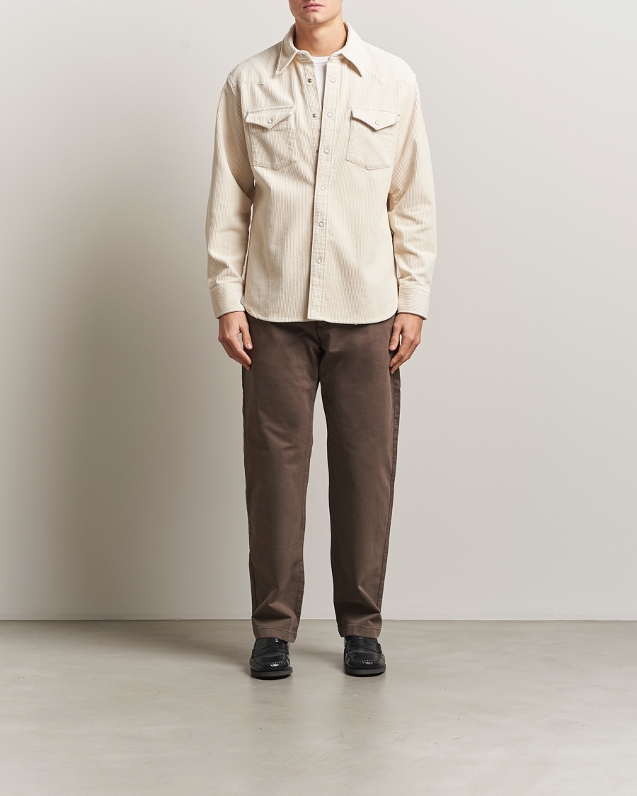 Uomini | Camicie | NN07 | Ricky Corduroy Overshirt Ivory