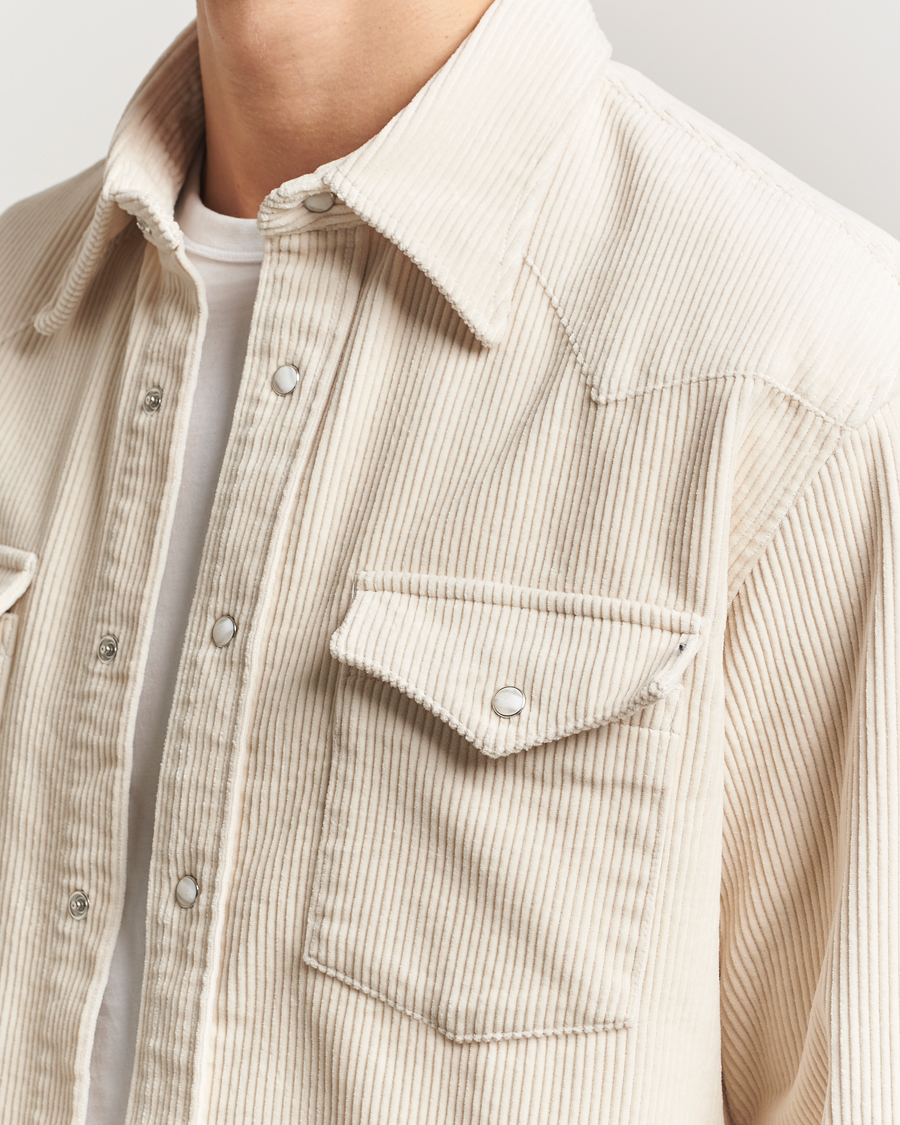 Uomini | Camicie | NN07 | Ricky Corduroy Overshirt Ivory