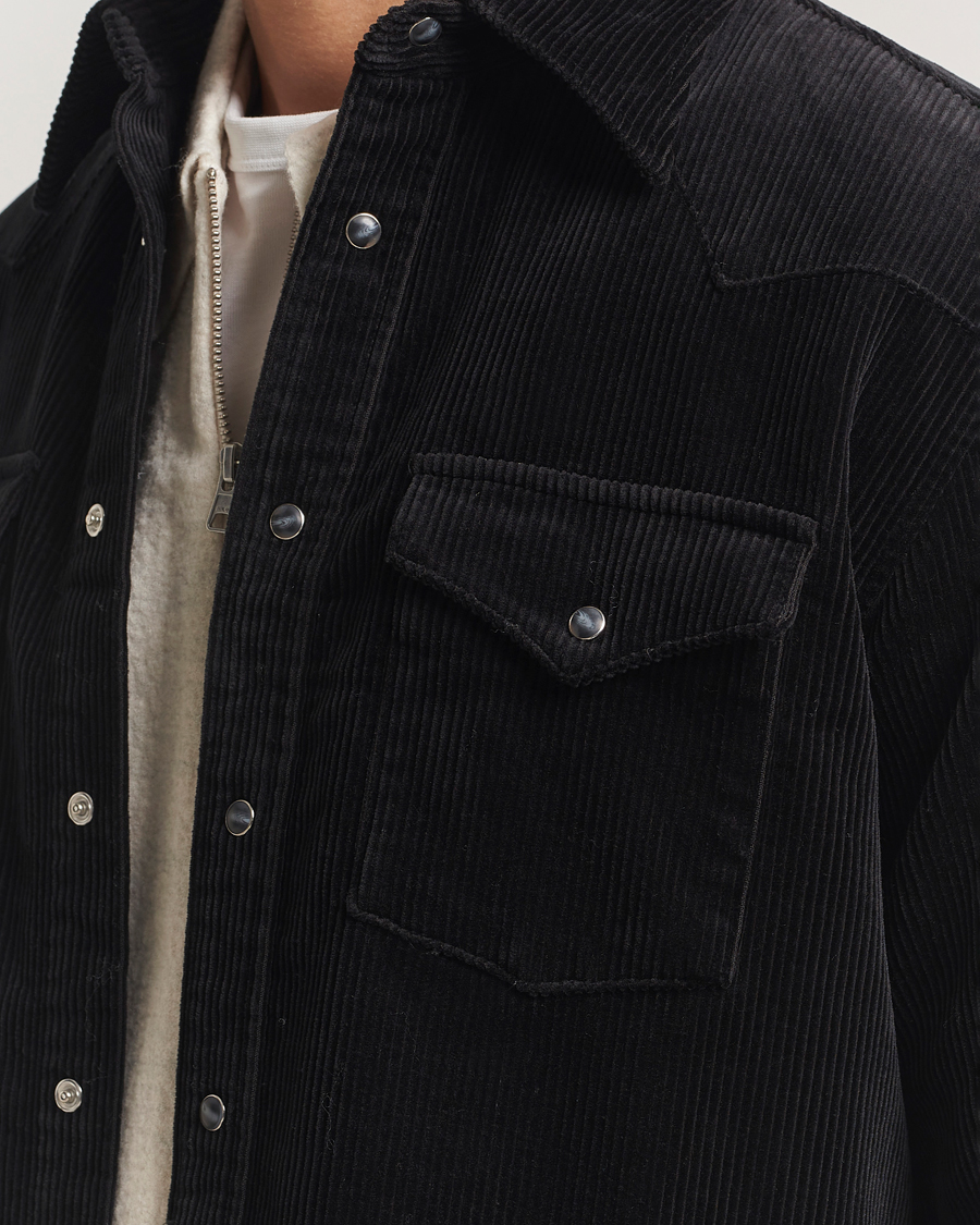 Uomini | Camicie | NN07 | Ricky Corduroy Overshirt Black