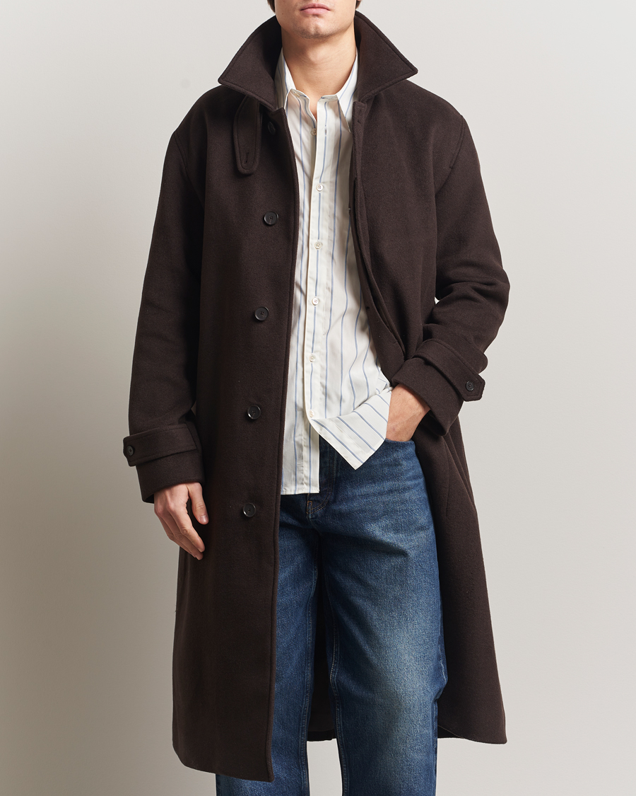 Uomini | Giacche | NN07 | Gibson Wool Coat Demitasse Brown