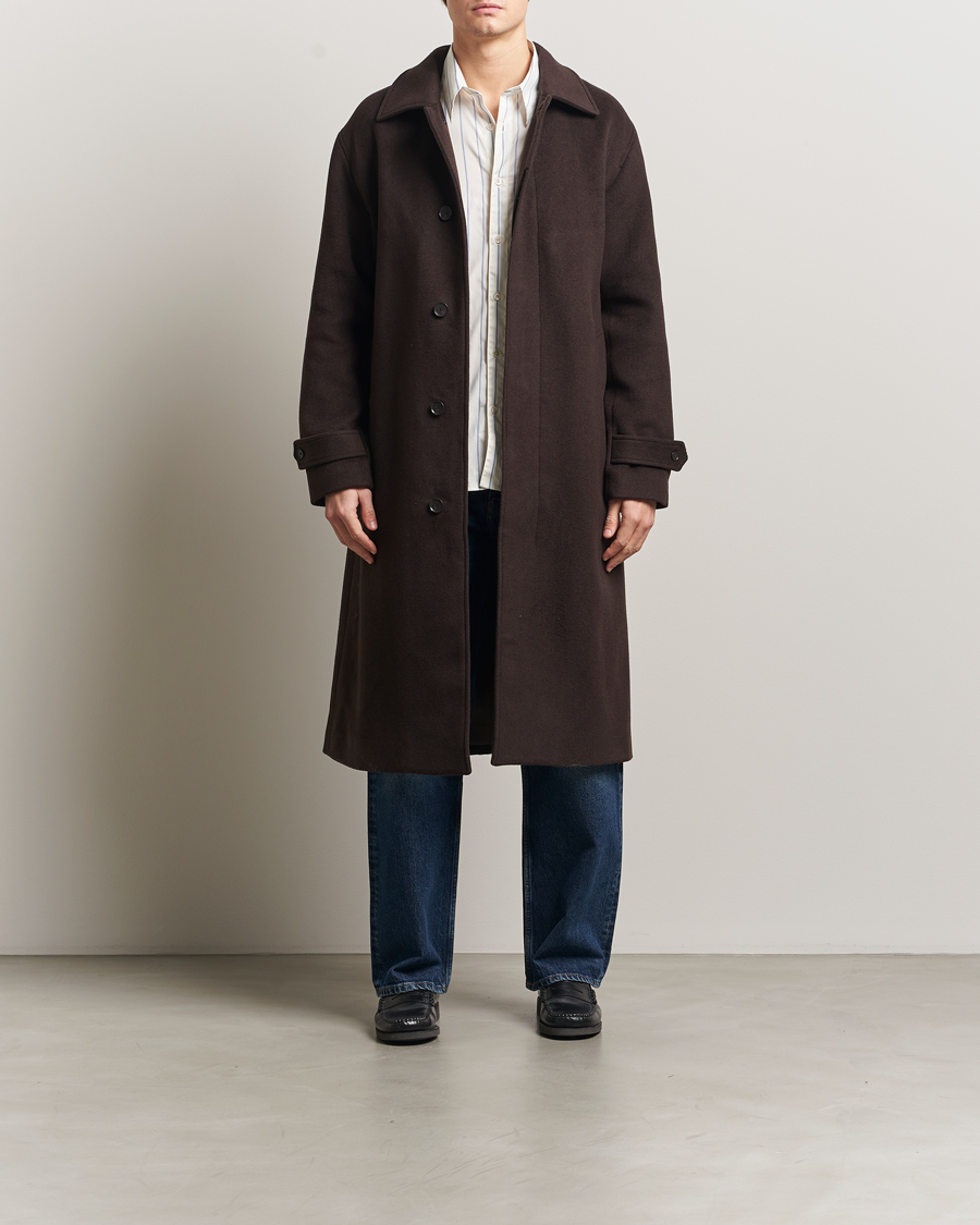 Uomini | Giacche | NN07 | Gibson Wool Coat Demitasse Brown