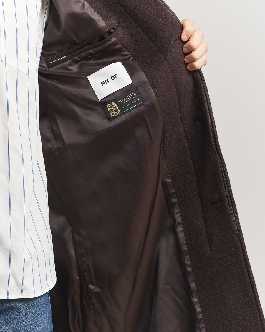 Uomini | Giacche | NN07 | Gibson Wool Coat Demitasse Brown
