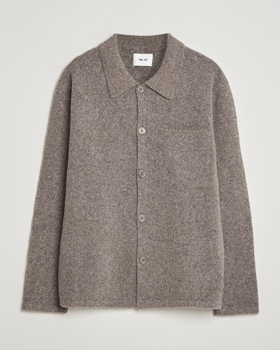Uomini | Maglieria | NN07 | Jonas Wool Cardigan Mable Husk