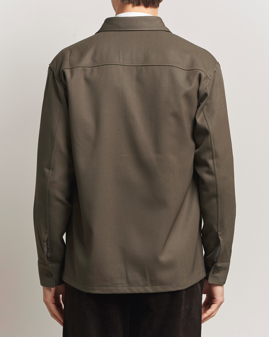 Uomini | Camicie | NN07 | Freddy Wool/Tencel Overshirt Mable Husk