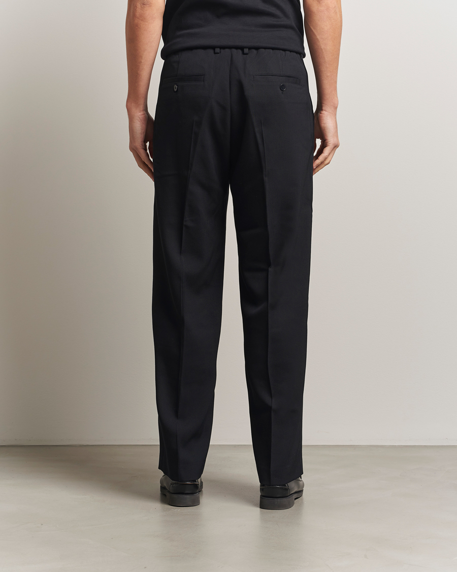 Uomini | Pantaloni | NN07 | Kay Relaxed Fit Wool/Tencel Trousers Black
