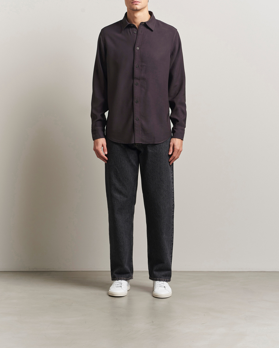 Uomini | Camicie | NN07 | Colby Viscose Shirt Dusky Port