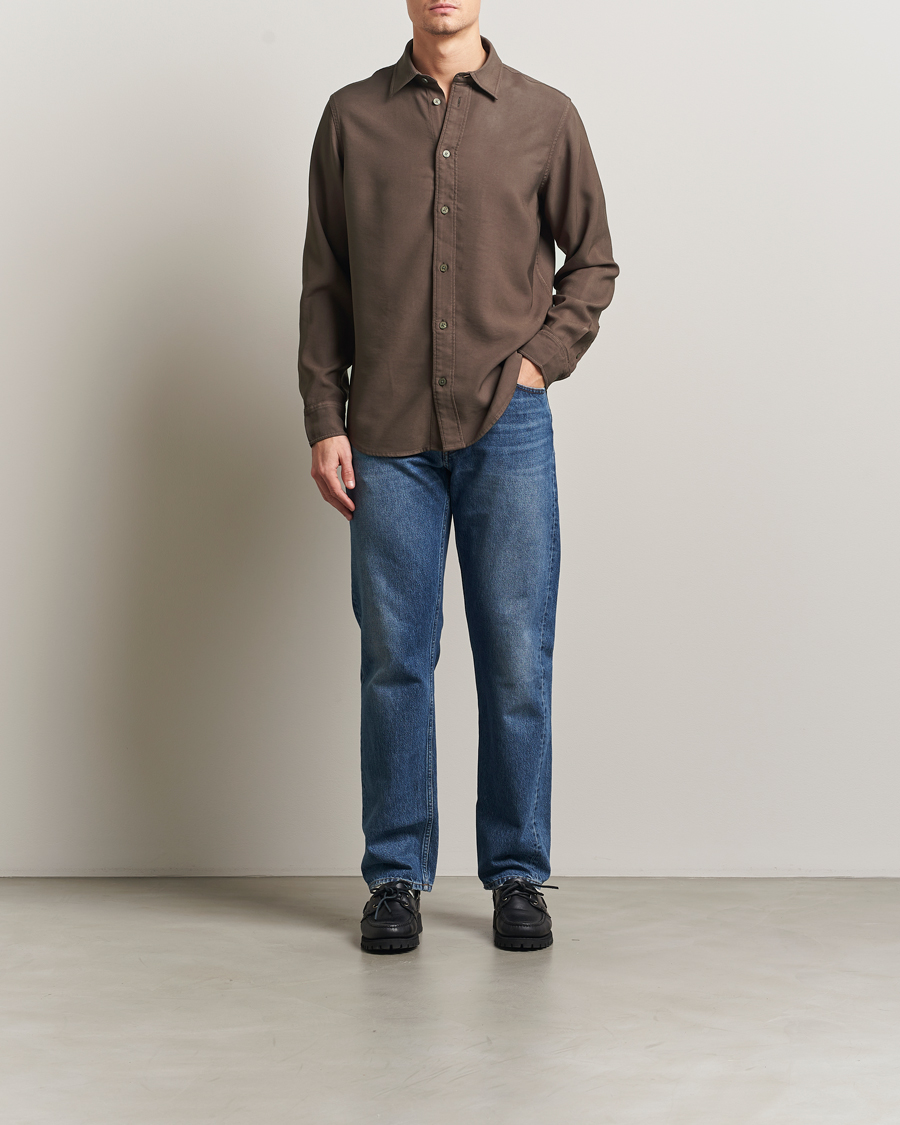 Uomini | Camicie | NN07 | Colby Viscose Shirt Mable Husk