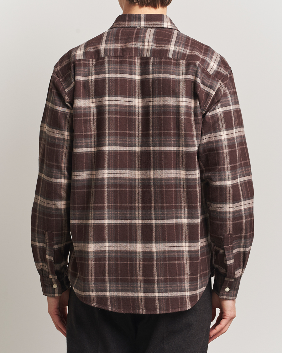 Uomini | Camicie | NN07 | Deon Flannel Checked Shirt Dusky Port
