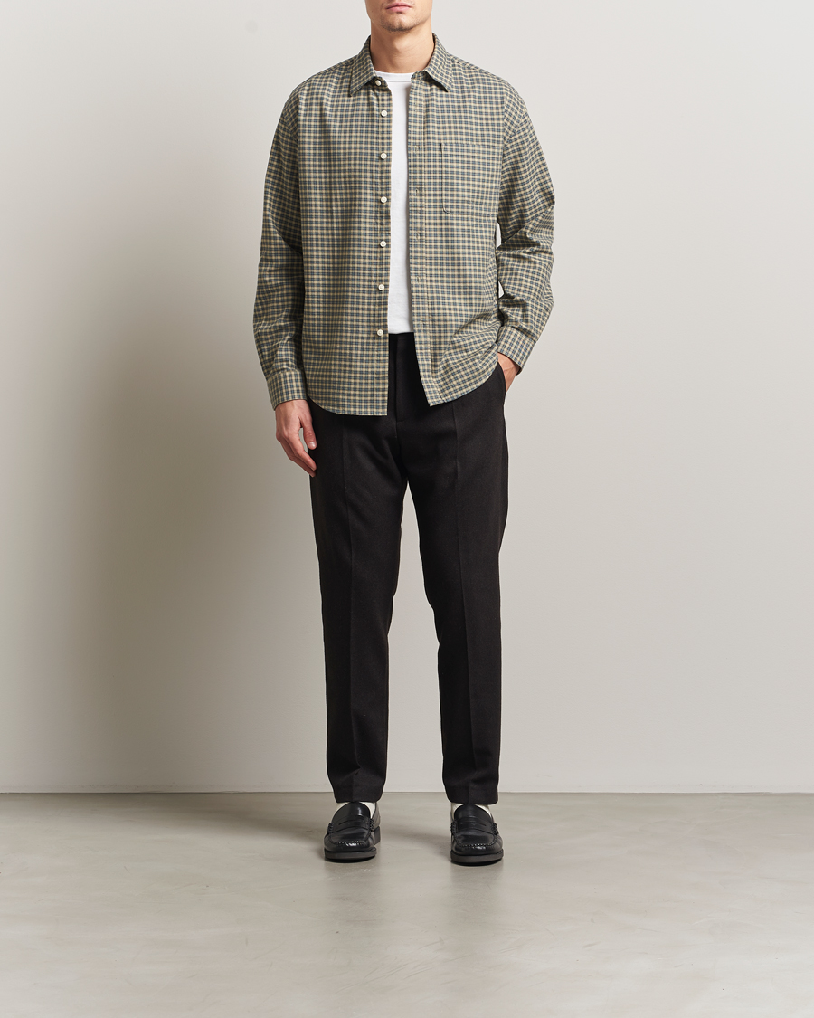 Uomini | Camicie | NN07 | Deon Flannel Checked Shirt Coral