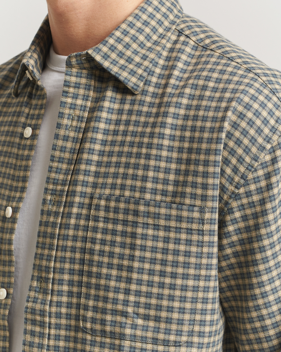 Uomini | Camicie | NN07 | Deon Flannel Checked Shirt Coral