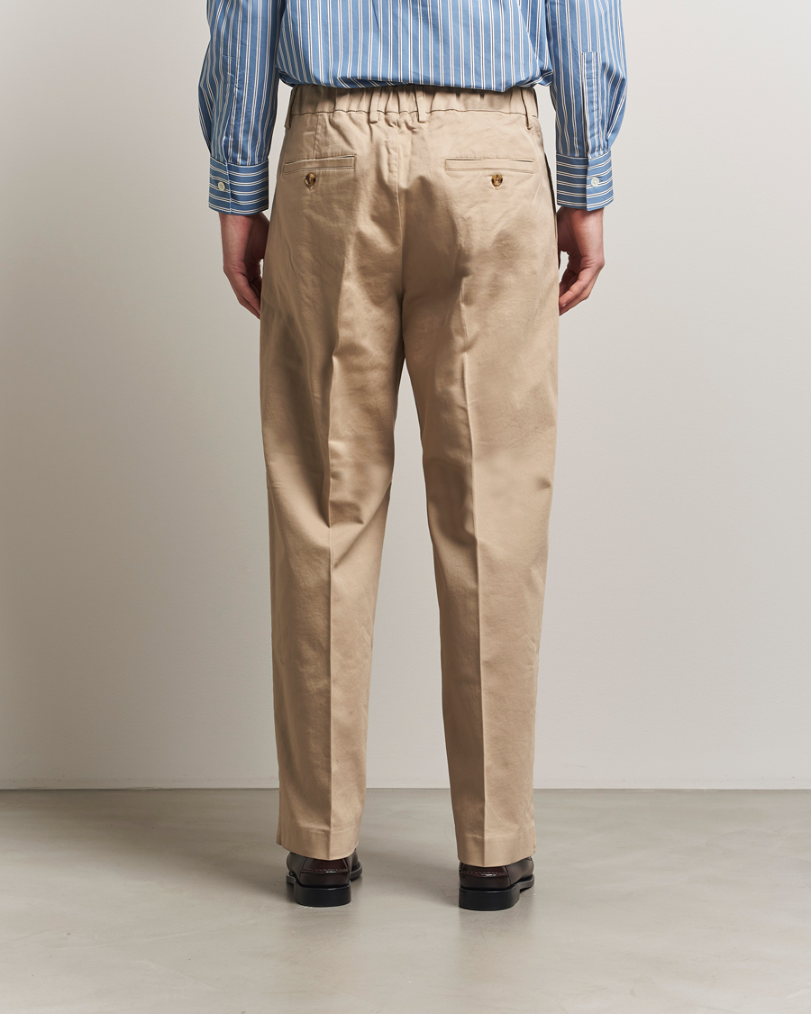 Uomini | Pantaloni | NN07 | Kay Relaxed Fit Pleated Trousers Desert Khaki