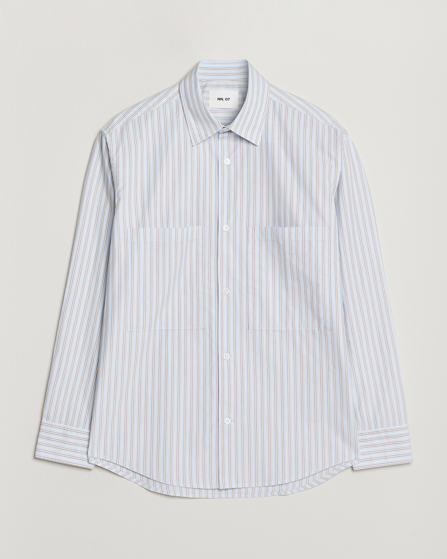 Uomini | Camicie | NN07 | Freddy Striped Poplin Shirt Multi
