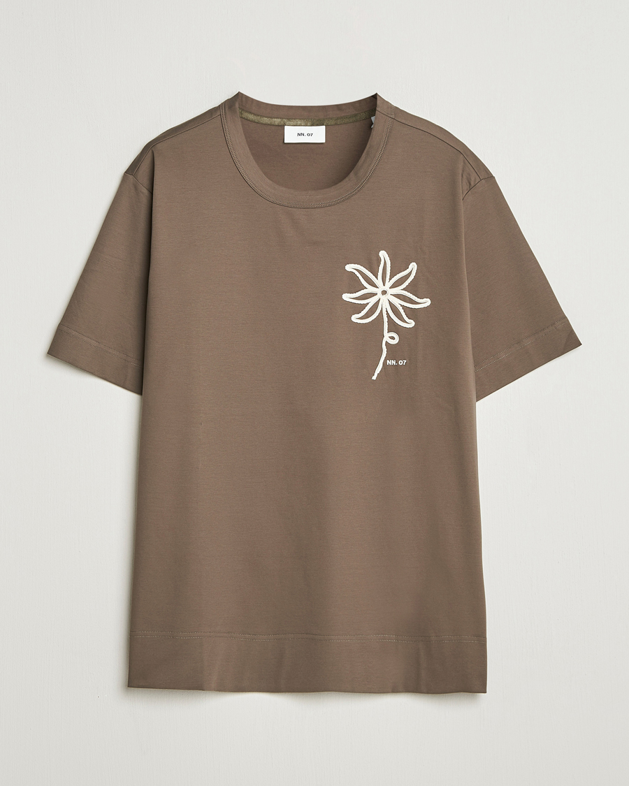Uomini | T-shirt | NN07 | Pedro Embroidered T-Shirt Mable Husk