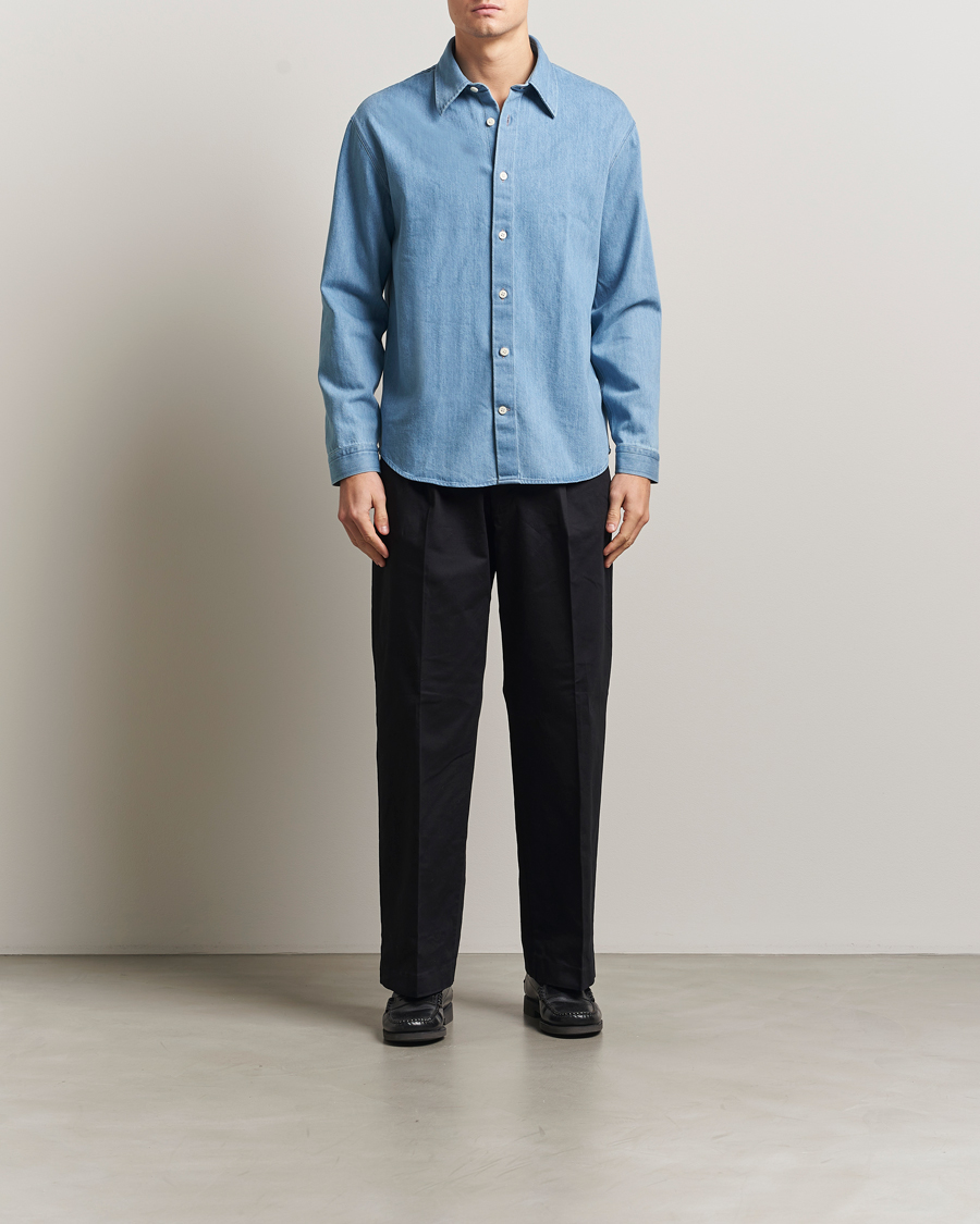 Uomini | Camicie | NN07 | Casper Denim Overshirt Blue