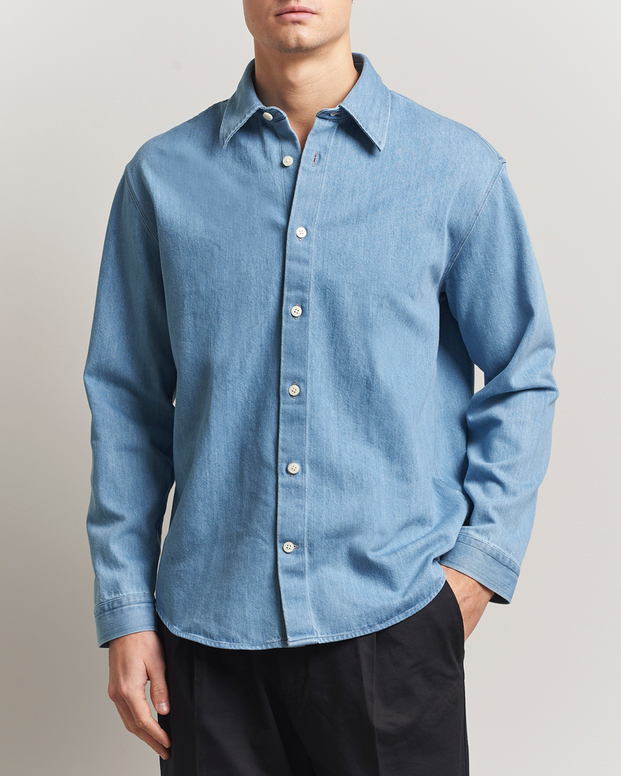Uomini | Camicie | NN07 | Casper Denim Overshirt Blue