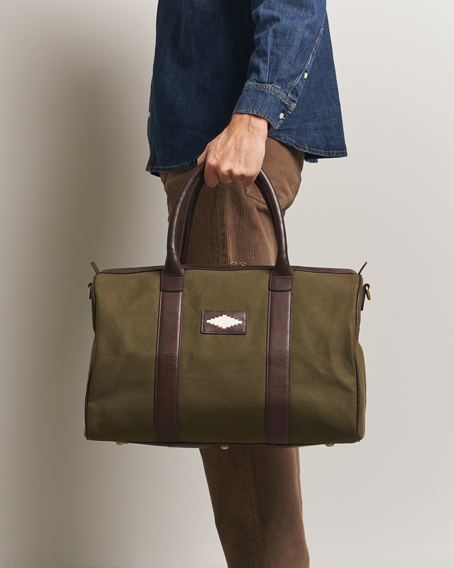 Uomini | Borse | Pampeano | Varon Small Canvas Weekend Bag Forest