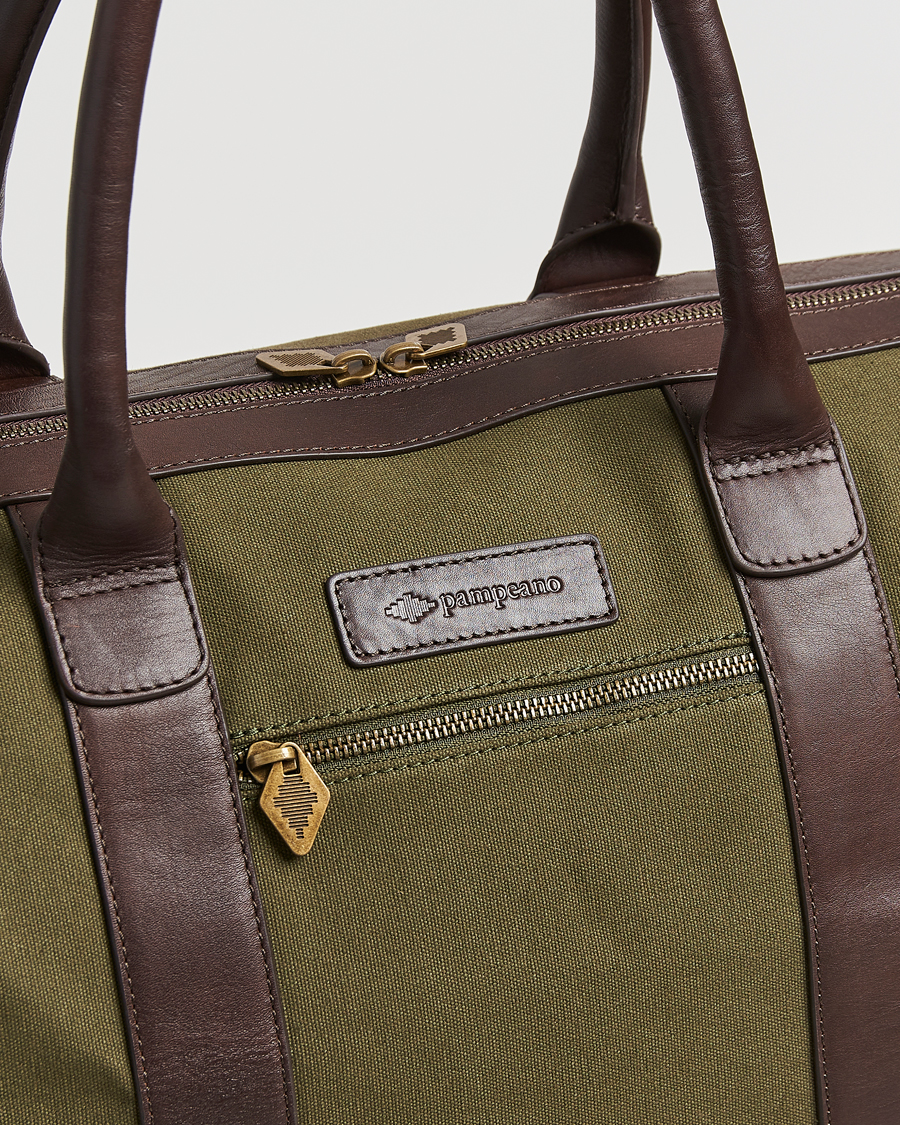 Uomini | Borse | Pampeano | Varon Small Canvas Weekend Bag Forest
