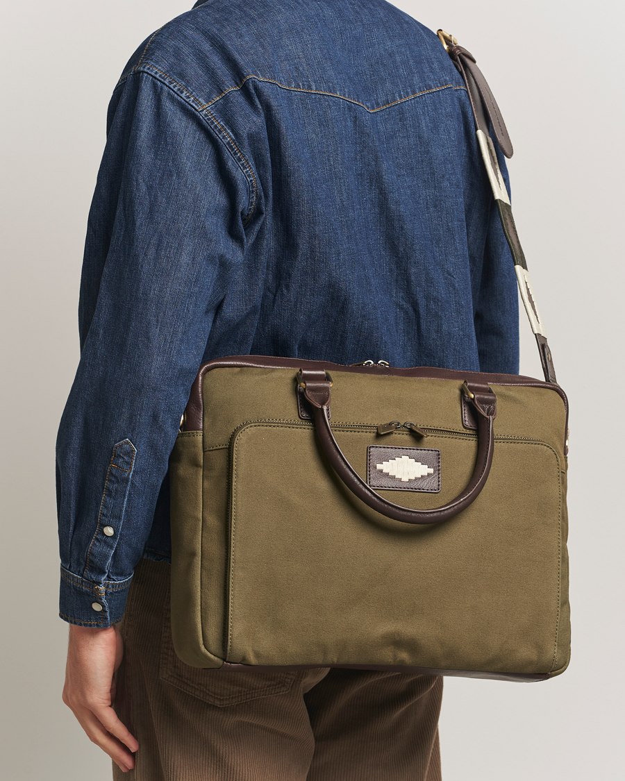 Uomini | Borse | Pampeano | Mensajero Canvas Briefcase Forest