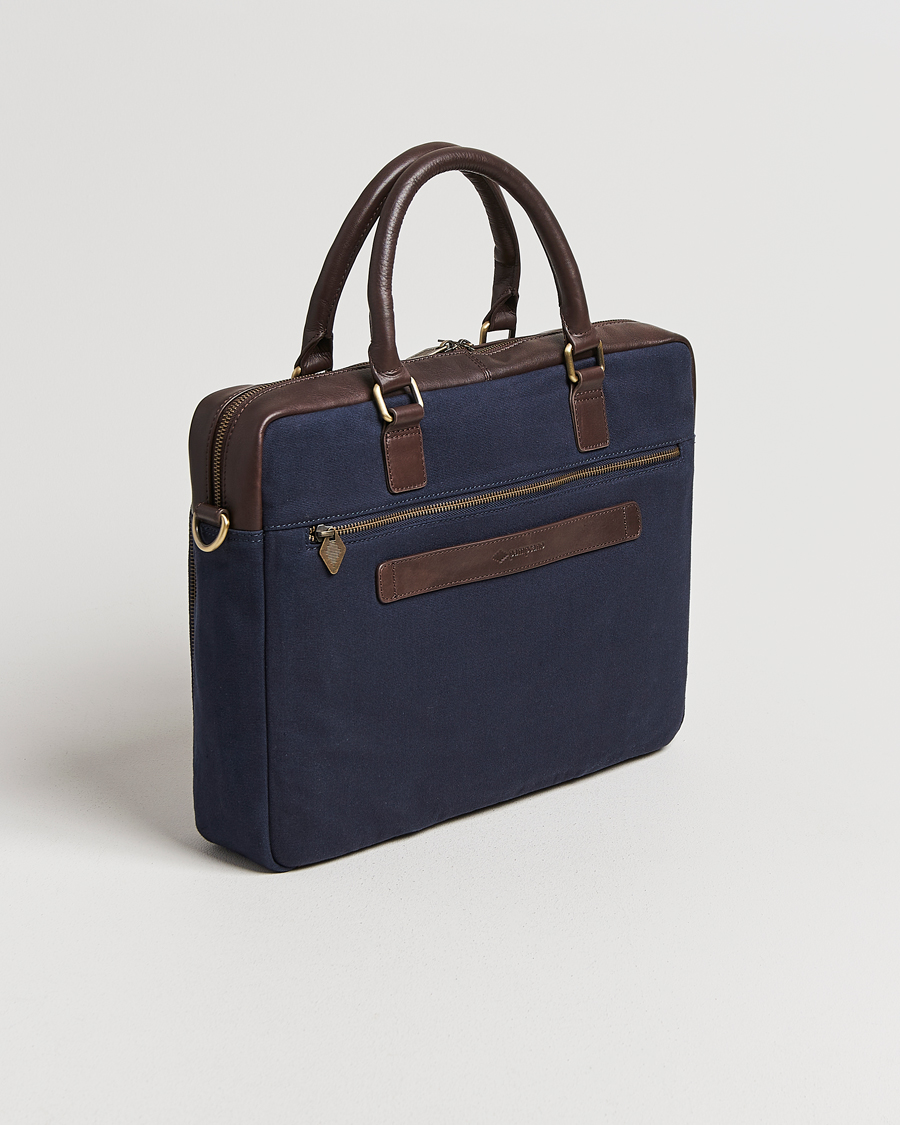 Uomini | Borse | Pampeano | Mensajero Canvas Briefcase Navy