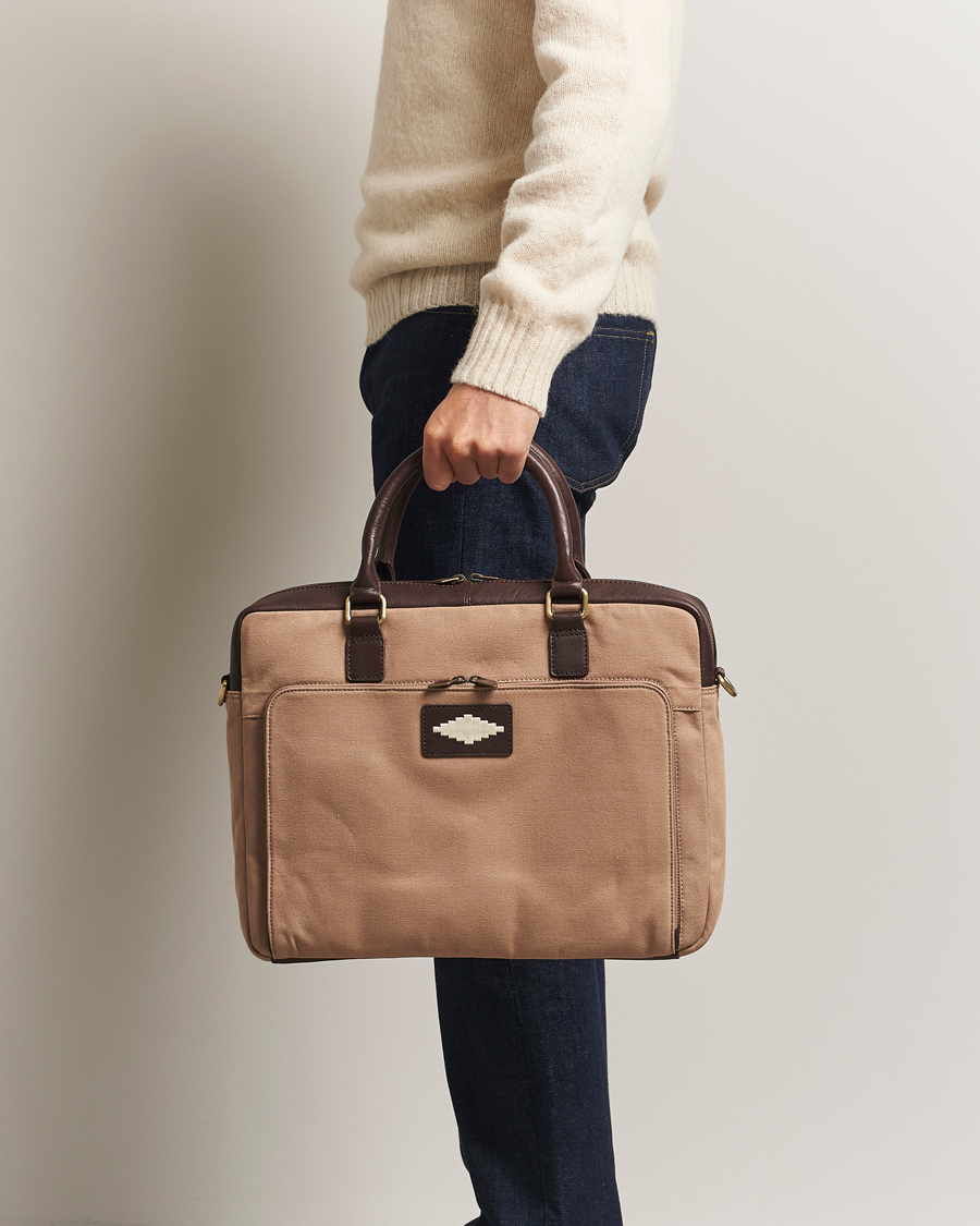 Uomini | Borse | Pampeano | Mensajero Canvas Briefcase Sand