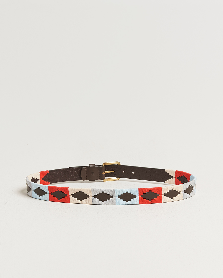 Uomini | Cinture | Pampeano | Brisa Hand Stitched Classic Leather Belt 3,5cm Multi