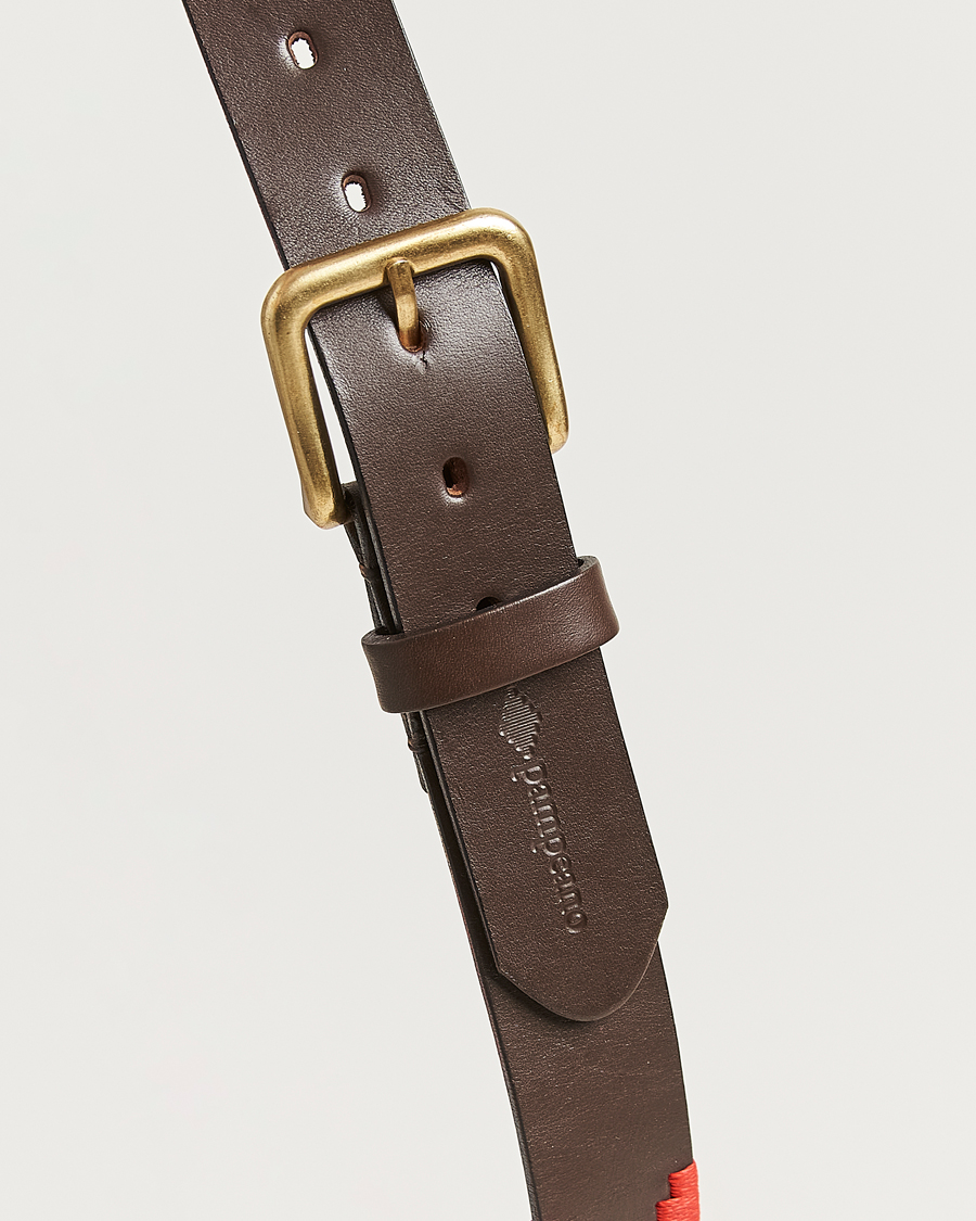 Uomini | Cinture | Pampeano | Brisa Hand Stitched Classic Leather Belt 3,5cm Multi