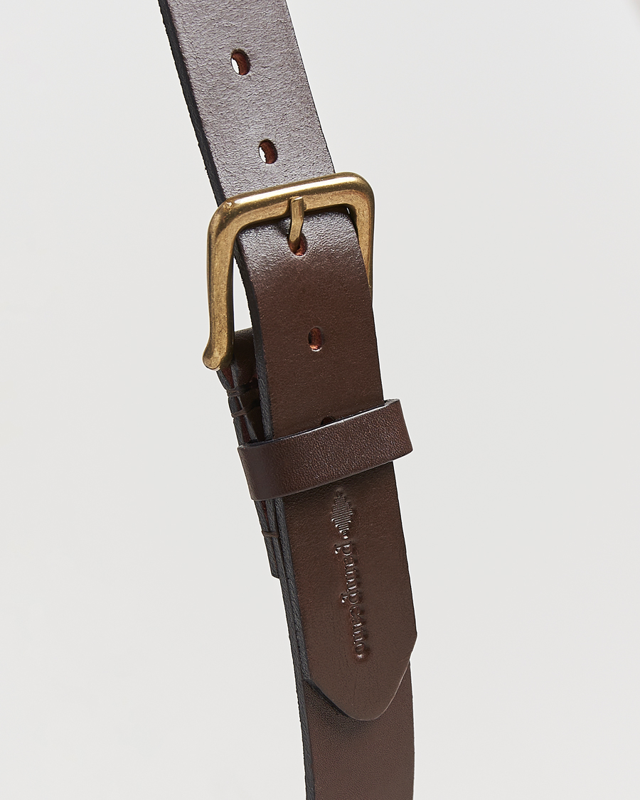 Uomini | Cinture | Pampeano | Otono Hand Stitched Classic Leather Belt 3,5cm Brown