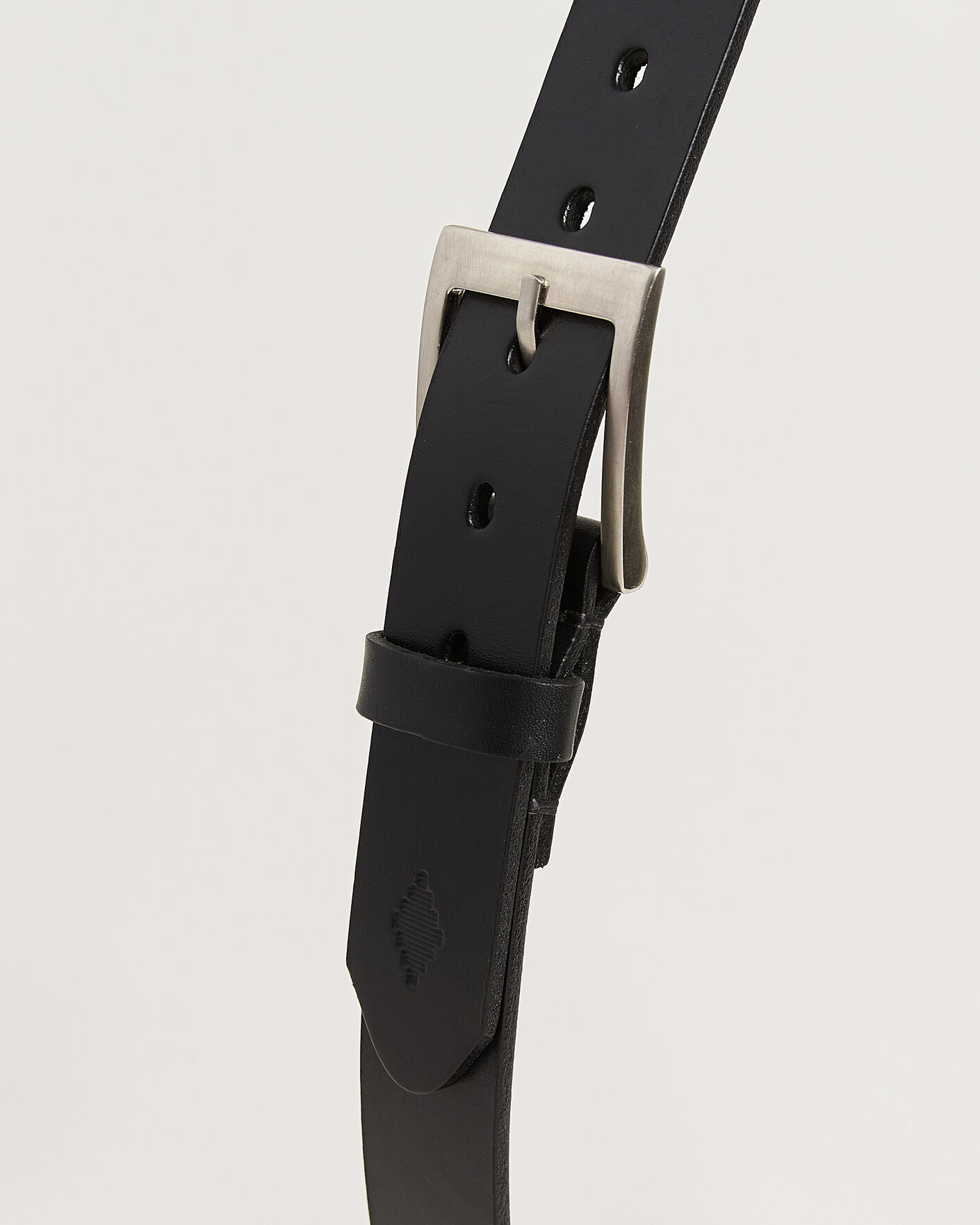 Uomini | Cinture | Pampeano | Bordado Hand Stitched Classic Leather Belt 3,5cm Black