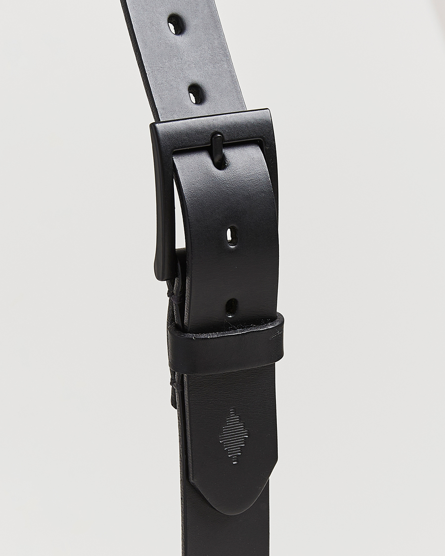 Uomini | Cinture | Pampeano | Bordado Hand Stitched Classic Leather Belt 3,5cm Black