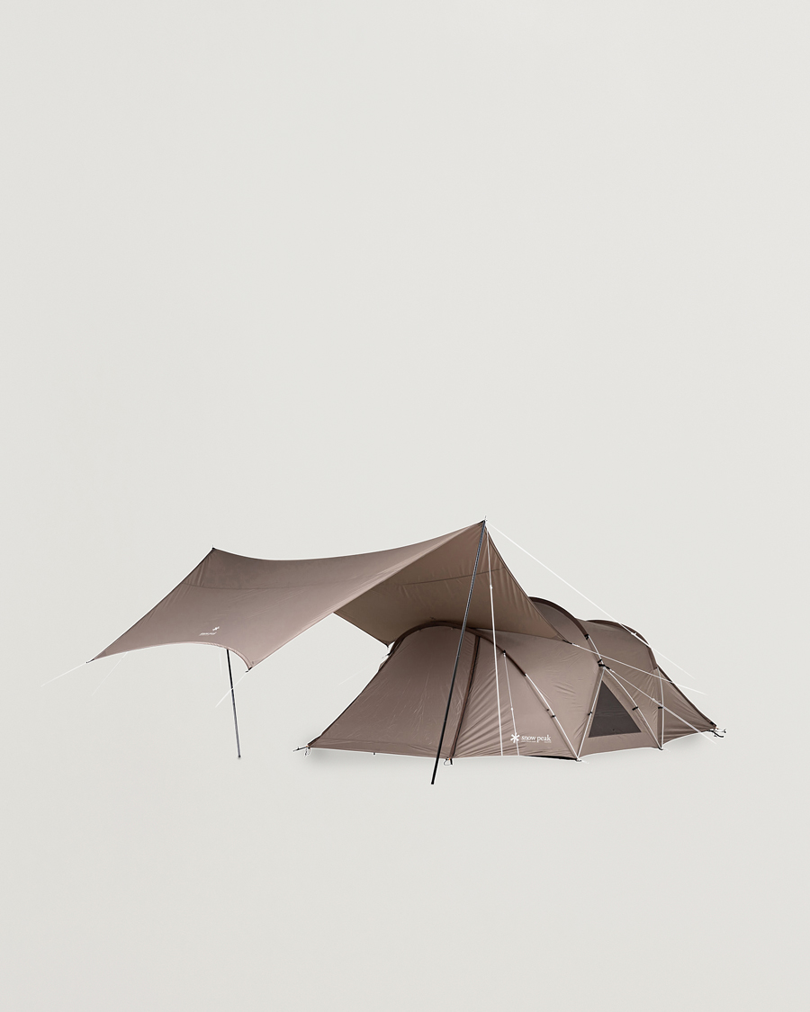 Uomini | Outdoor living | Snow Peak | Land Nest Dome Medium Tent & Tarp Set Brown