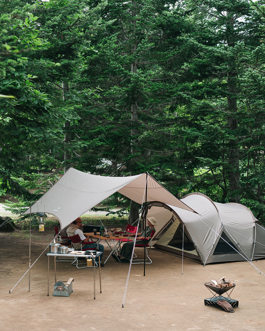 Uomini | Outdoor living | Snow Peak | Land Nest Dome Medium Tent & Tarp Set Brown