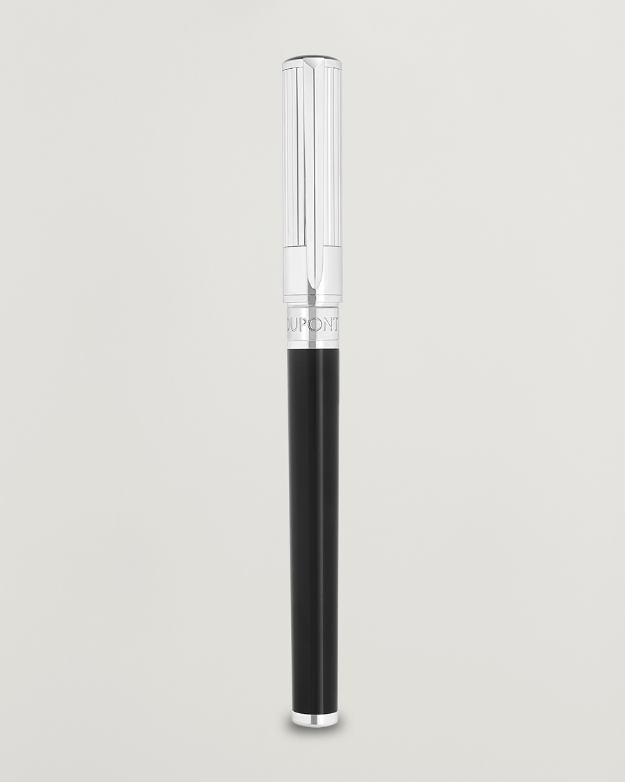 Uomini | Penne | S.T. Dupont | D-Initial Fountain Pen Duo Black/Chrome