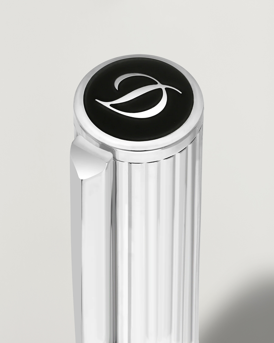 Uomini | Penne | S.T. Dupont | D-Initial Fountain Pen Duo Black/Chrome