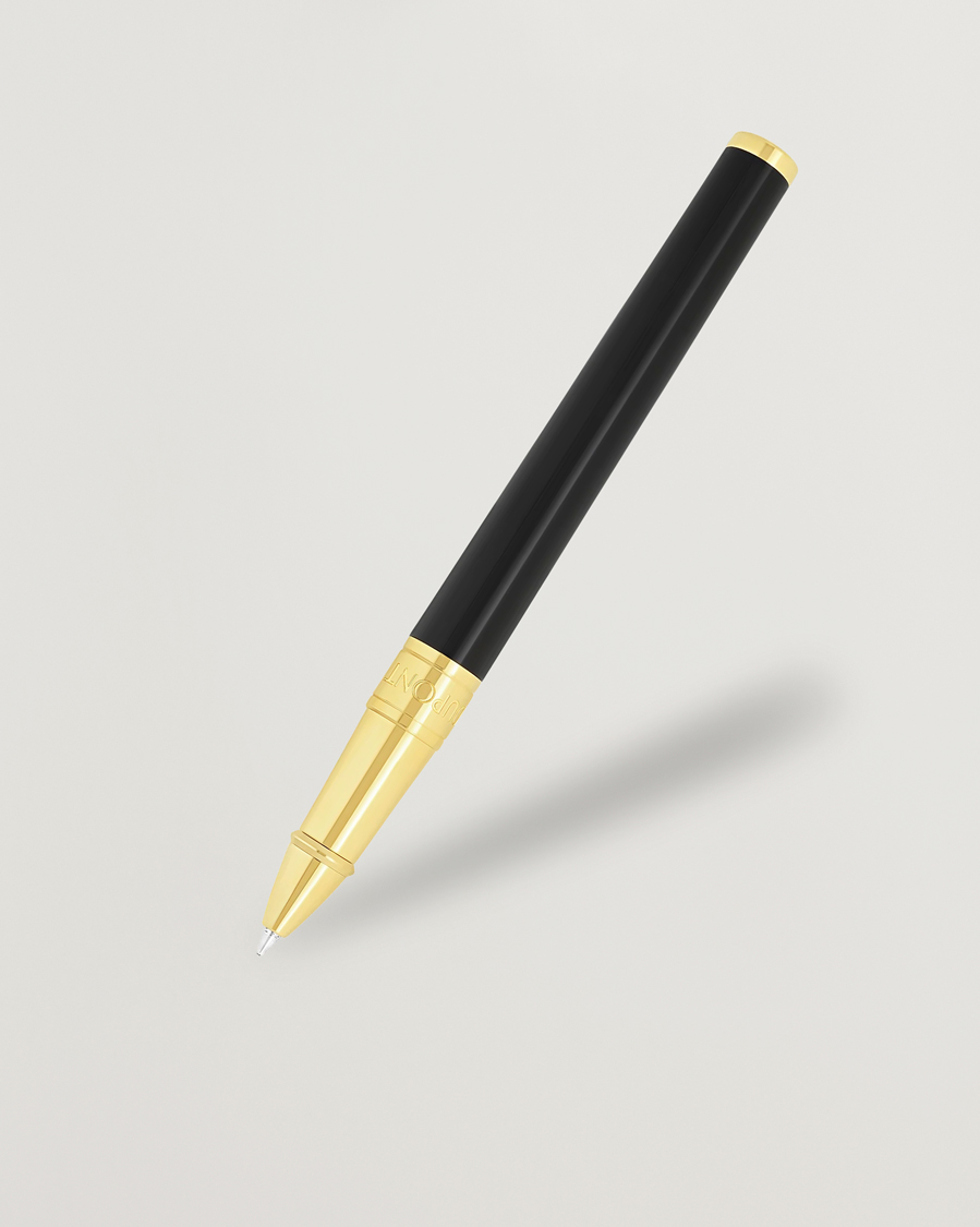 Uomini | Penne | S.T. Dupont | D-Initial Rollerball Pen Black/Golden