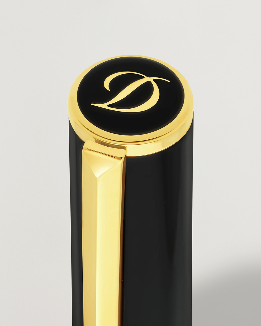Uomini | Penne | S.T. Dupont | D-Initial Rollerball Pen Black/Golden