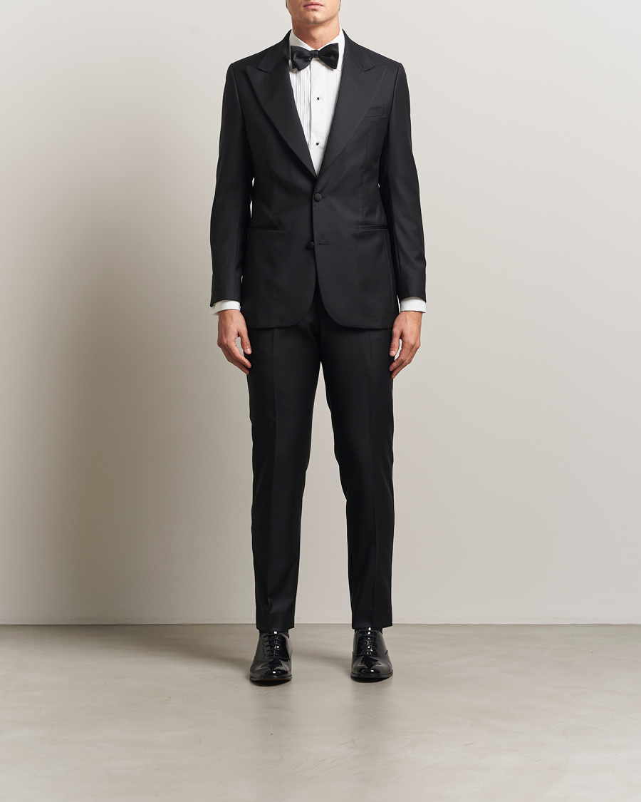 Uomini | Pantaloni | Morris | Loro Piana Tuxedo Trousers Black