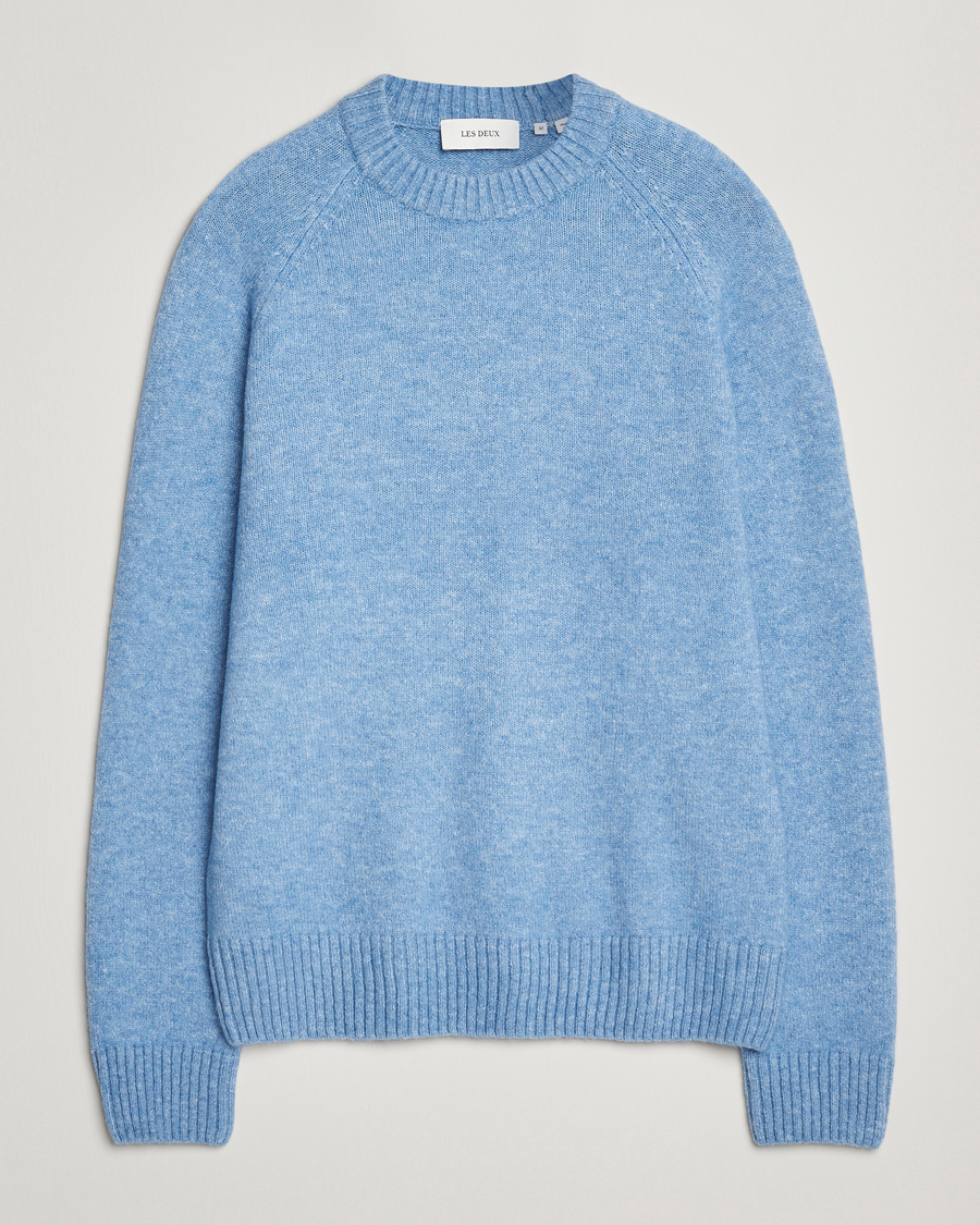 Uomini | Maglieria | LES DEUX | Gilbert Crew Neck Knit Allure Blue