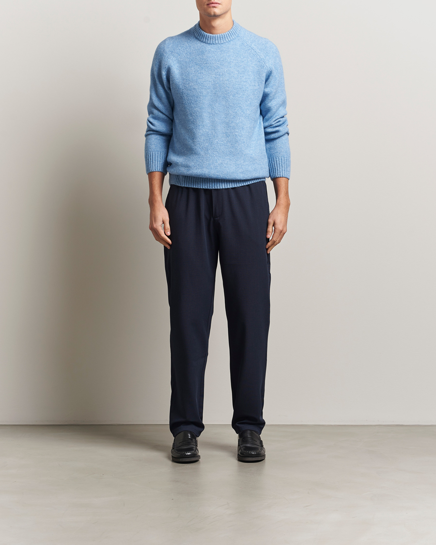 Uomini | Maglieria | LES DEUX | Gilbert Crew Neck Knit Allure Blue