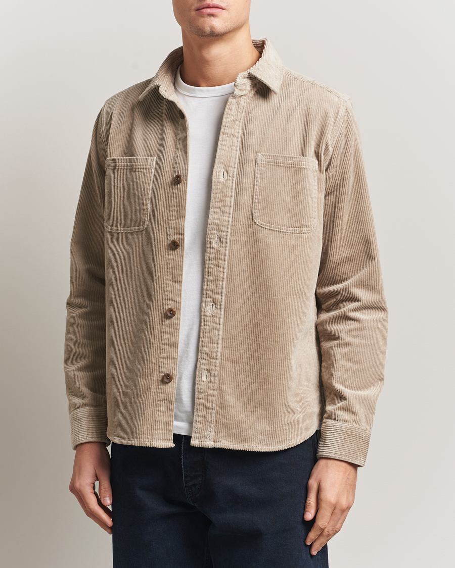 Uomini | Camicie | LES DEUX | Kody Corduroy Overshirt Light Sand