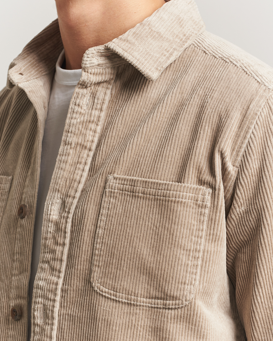 Uomini | Camicie | LES DEUX | Kody Corduroy Overshirt Light Sand