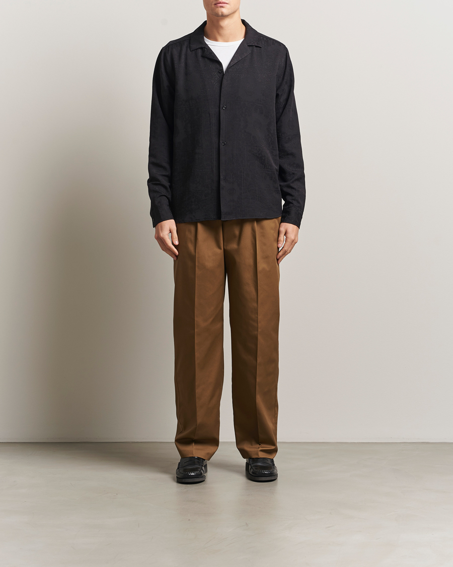 Uomini | Camicie | LES DEUX | Jasper Jaquard Shirt Black