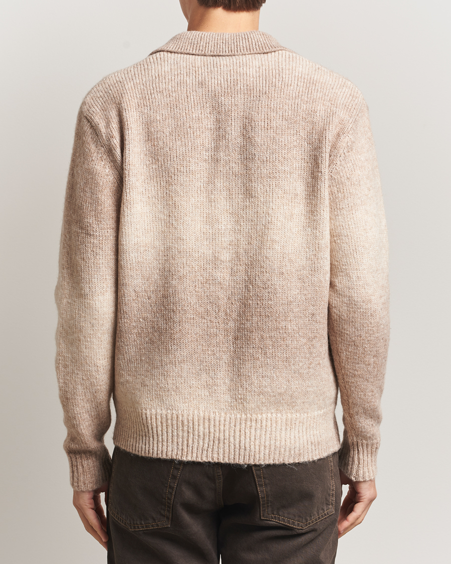 Uomini | Maglieria | LES DEUX | Gannon Gradient Zipper Cardigan Prairie Sand