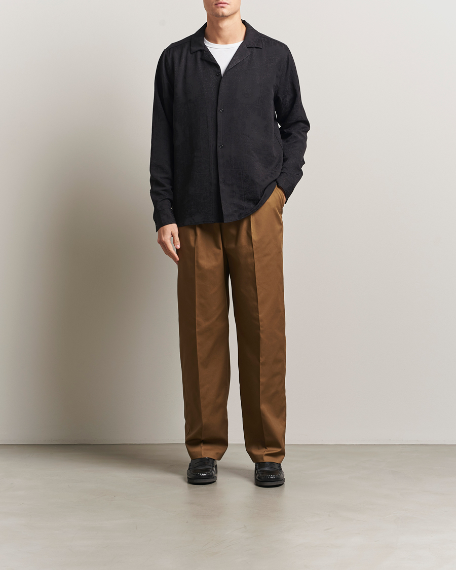 Uomini | Pantaloni | LES DEUX | Reece Pleated Heavy Twill Pant Dark Sand