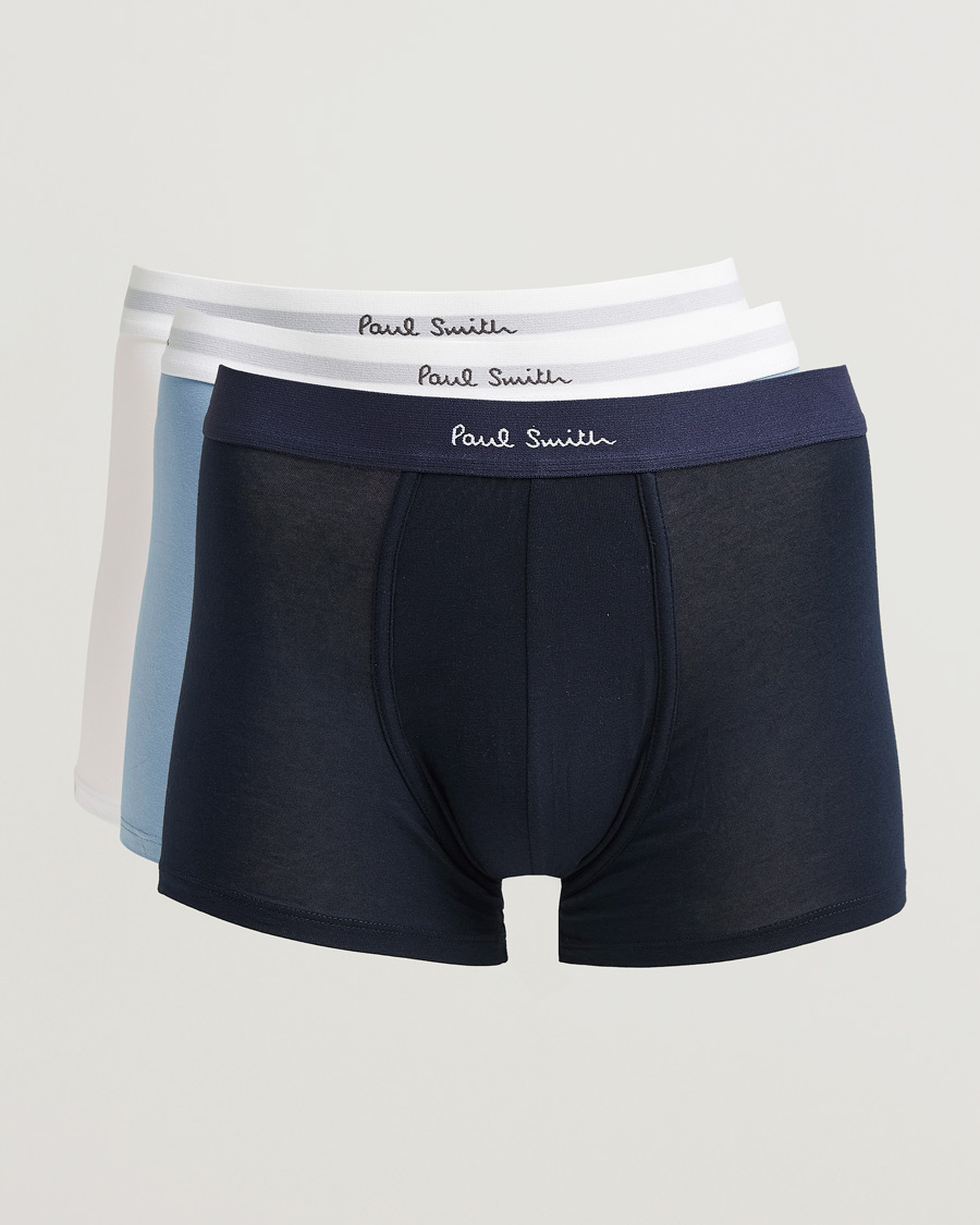 Uomini | Biancheria intima | Paul Smith | 3-Pack Trunk White/Navy/Light Blue