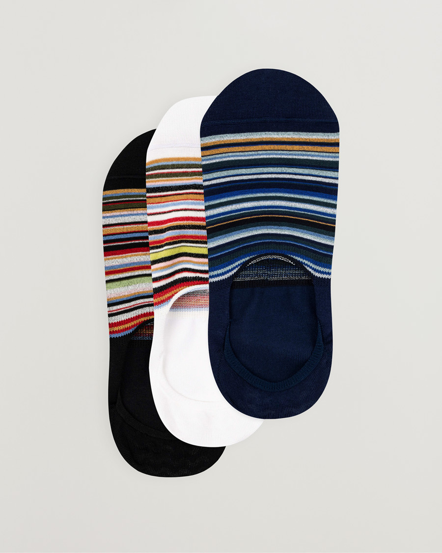 Uomini | Biancheria intima | Paul Smith | 3-Pack Signature Striped Invisible Socks Multi