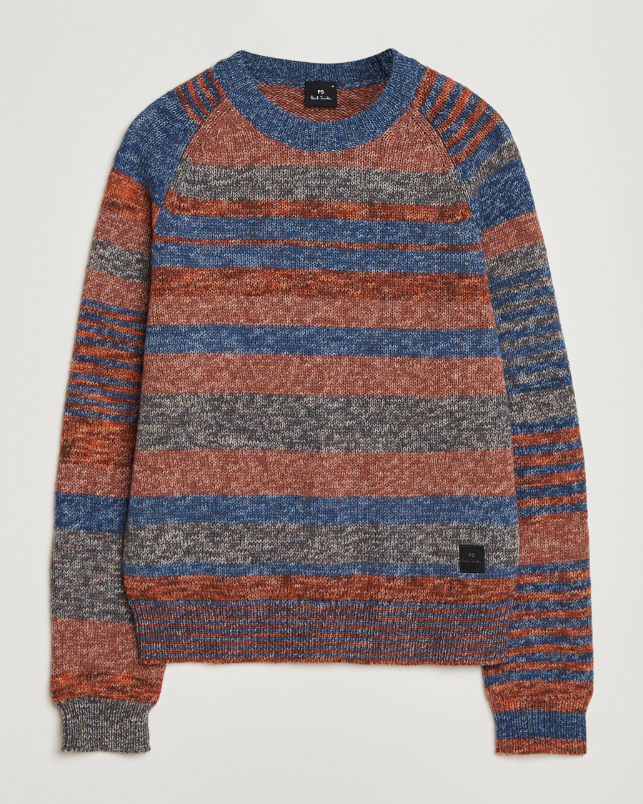Uomini | Maglieria | PS Paul Smith | Wool Knitted Striped Sweater Red Multi