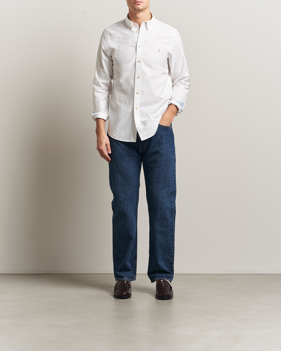 Uomini | Camicie | PS Paul Smith | Tailored Fit Embroidered Oxford Shirt White